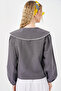 Women's Baby Collar Shirt 20314 - Anthracite - 6