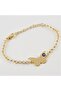 Butterfly Figured Chain Bracelet - Yellow