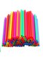Colored Drinking Straws Gelatinous Disposable 100 Pieces - 7
