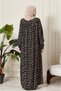 Women's Plus Size Hijab Dress Floral Patterned Long Sleeve Comfortable Fit Casual Stylish Dress - 8