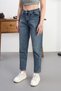 Women's Lycra Mom Jean High Waist Stretchy Denim Pants