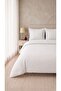 Double Hotel Type Elastic Sheet Striped Cotton Satin Duvet Cover Set Claret Red