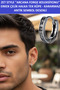 Zet Style Arcana Forge Men's Steel Hoop Earring – Antique Symbol Pattern, Non-Tarnishing, Single Piece - 5