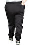 Mode XL Real Big Size Women's Pants Linen Cargo Pocket Jogger Spring 23912 Black - 5