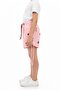 Girl's Elastic Waist Tie-Up Printed Shorts 25033 - 4