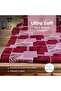 Boho Print King Size Bedsheet 108x108 Inches - Ultra Soft 100% Cotton Bedding Set - Wrinkle Resistant Deep Pocket Sheet with Matching Pillow Covers - Maroon Tropical Leaf - 6
