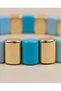 Talira Gold Transitional Curved Slice Porcelain Coated Elastic Bracelet - 3