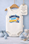 Baby Bodysuit with Printed Text "Mother's Little Man" 100% Cotton Strap-Sleeve Bodysuit (Newborn & Infant)