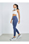 Navy Blue Broad Waist Side Pocket Leggings