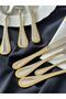 24K Decorated Gold Victorian 42 Piece Cutlery Set for 6 People - 7