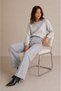 Straight Fit High Waist Cross Woven Daily Wear Medium Thickness Trousers - 5