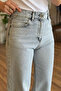 Light Blue High Waist Stoned Jean - 8