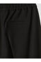 Black Elastic Waist Women's Trousers - 6