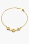 Women's Gold Color 316L Steel Star Bracelet with Stones, Minimal Stylish, Daily Elegant Gift