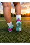 Smart Laces Automatic Boys' Carpet Field Shoes with Flat-Top Socks in Aqua Green Color - 4