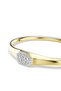 Dextera Bangle Bracelet Round Cut White Sari Gold Color Plated m - 4