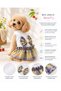 Small Breed Yellow College Mini Dog Dress Cat Dress Cat Outfit (1-10kg)