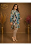 Moda Başak 100% Cotton Woven Patterned Tunic Comfortable Cut Plus Size - 2