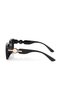 Uv400 Protection Black Color Gold Detailed Square Frame Women's Sunglasses Plg-2130C3 - 5