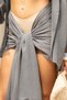 Cozy Shawl Detail Smoked Triple Shirt Pants Linen Set - 8