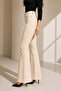 Lera Women's Beige High Waist Lycra Comfortable Spanish Flare Jeans - 4