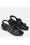 Women's Heel Sandals in Genuine Leather Large Size 41-42-43-44-45 - 2