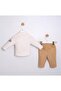 Baby Boy Linen Blazer Jacket 3-Piece Set 9-24 Months Ecru - 2