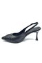 Feles Twisted Detailed Open Back Stiletto Heeled Women's Shoes Black - 4