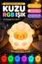 Kuzu Rgb Night Light Touch Silicone Led Children's Room Light 10 cm Color Changeable - 3