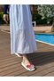 White Skin (James) Zebra Butterfly Detail Women's Sandals - 6