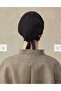 Seamless Front Black Stretchy Cotton XL Hijab Cap - 4