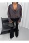 Women's Buttoned Blazer Shirt Jacket Oversized Cut Stylish Long Sleeve Modern Casual Office Top - 7