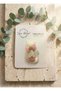 Pink Cream Stone Hairless Baby Clip with Kitten Figure for Babies - 2