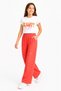 53905-26 Girl's Be Happy Printed T-Shirt & Patterned Wide-Leg Pants Two-Piece Set – Summer Casual Stylish Combination - 4