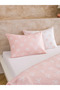 Pink Bow Printed Double Duvet Cover Set - 5