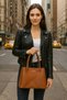 Leather Handbag for Women – Medium Size Elegant Tote Bag, Shoulder Bag, Office & Daily Use Ladies Bag