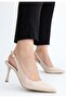 Kentay Beige Skin Heeled Shoes - 5
