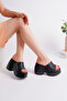 Kcl-Dl01 Genuine Leather Wedge Heel Slippers - 4