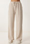 Pocketsed Ribbed Modal Sweatpants Lub0331 Stone - 4