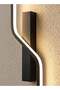 Modern Lighting, Wall Light, Black Color, Length:80 cm, Suitable for living room, dining room, bedroom, bathroom, Fixed height - 4