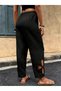 Women's High Waist Elastic Waistband Floral Patterned Trousers with Side Detail - 3