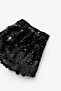 Black Big Sequin Detailed Girls' Skirt - Altha - 4