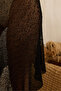Minori Tied Black Knitwear Pareo Shawl - 8