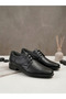 Eren 1671 Black Genuine Leather Comfortable Flexible Daily Men's Dad Shoes - 3