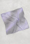 100% Pure Silk Hand Painted Square Scarf - 55 X 55 Design Lilac - Gray - 2