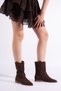 Women's Cowboy Style Laser Cut Summer Boots - 4
