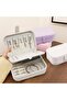 Travel Jewelry Box - Jewelry Organizer Box - Jewelry Box - Jewelry Accessory Box - Rectangular Jewelry Organizer (Pink) - 6