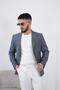 Men's Linen Blazer Jacket Slim Fit Summer Breathable - 5