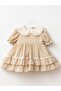 Special Design Ruffled Baby Dress with Collar Detail - 2