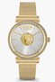 Women's 34 MM Gold Analog Stainless Steel Watch | V WVSPLD1821